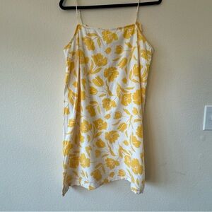 LIKE NEW | OLD NAVY | SLEEVELESS MINIDRESS | YELLOW AND WHITE | SUNDRESS | LARGE